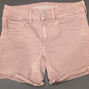 American Eagle Outfitters Tan Jean Shorts Classic Style